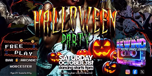 Freeplay Worcester Halloween Party - Saturday October 31st!