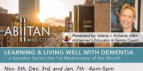 Learning & Living Well with Dementia - A Speaker Series