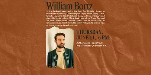 Converstion with Poet William Bortz