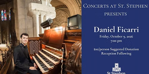 Concert: Daniel Ficarri, organist