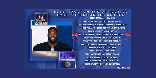 Brandon LaFell's Induction into the HISD Athletics Hall of Honor