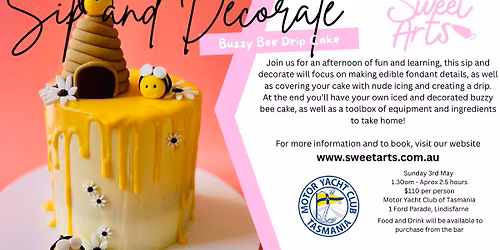 Sip & Decorate - Buzzy Bee Drip Cake