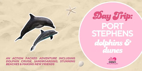 Dolphins & Dunes: Port Stephens Daytrip | Sydney Working Holiday Girls