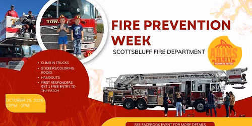 Scottsbluff Fire Department at the Adams Family Pumpkin Patch