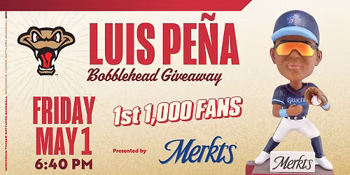 Luis Pe\u00f1a Granjeros de Wisconsin Bobblehead Giveaway