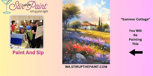 Bellevue  Paint and Sip, Paint Party, Paint Night  With Stir Up The Paint
