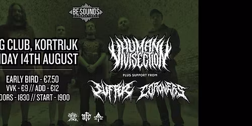 Human Vivisection \/ Suffer UK \/ Coroners @DVG Kortrijk