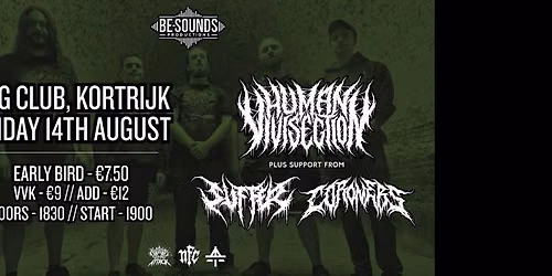 Human Vivisection \/ Suffer UK \/ Coroners @DVG Kortrijk