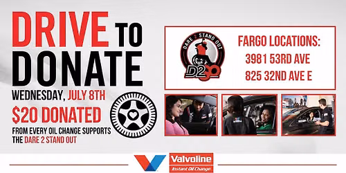 Drive to Donate with D2SO and Valvoline