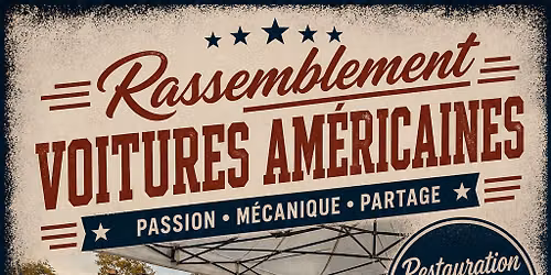 Rassemblement de voitures am\u00e9ricaines