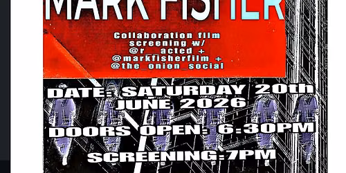 We are making a film about mark fisher fundraiser screening for Congo !