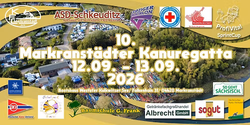 10. Markranst\u00e4dter Kanuregatta 12.09.2026 bis 13.09.2026