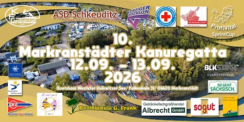 10. Markranst\u00e4dter Kanuregatta 12.09.2026 bis 13.09.2026
