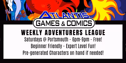 Saturday Dungeons & Dragons: Adventurers League - Portsmouth