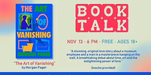 Book Talk -"The Art of Vanishing"