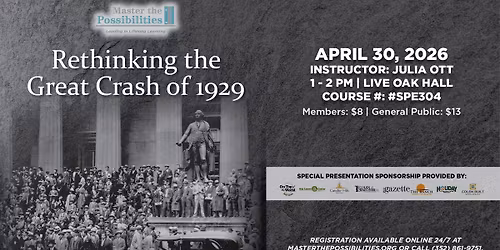 Rethinking the Great Crash of 1929