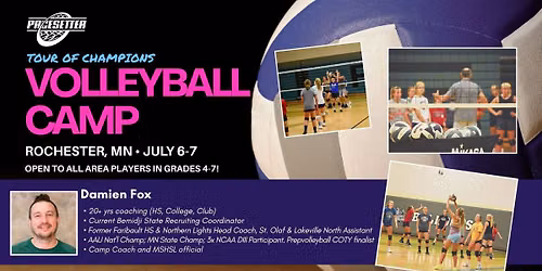 Rochester Tour of Champions Volleyball Camp