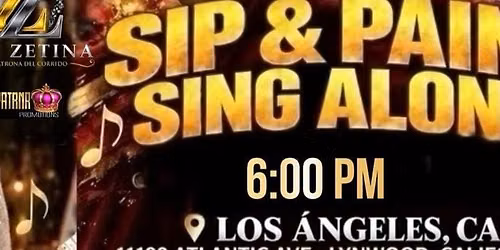 SIP & PAINT, SING ALONG CON LILI ZETINA