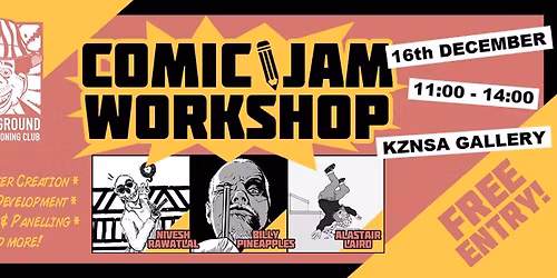 Comic Jam Workshop with the 031 Underground Comic & Cartooning Club