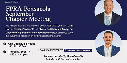 FPRA Pensacola September Chapter Meeting