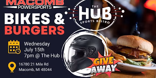 Bikes & Burgers with Macomb Powersports