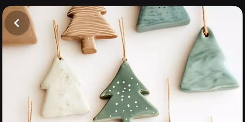 Holiday Ornaments Clay Workshop | Ages 8 - Adult