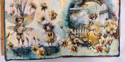 MIXED MEDIA ART JOURNAL PAGES -SUNDAY CLASS