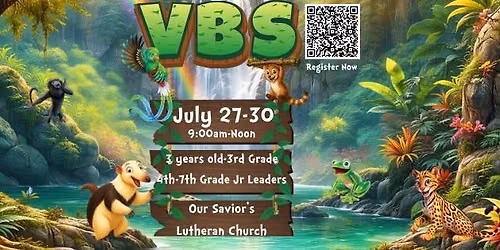 Rainforest Falls VBS 2026 - July 27-30