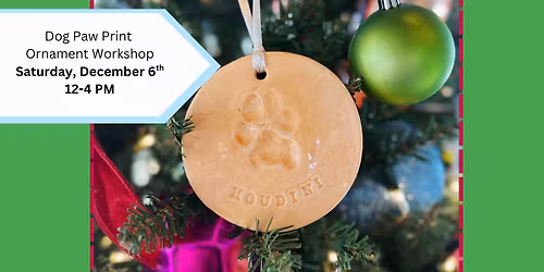 Dog Paw Print Ornament Workshop