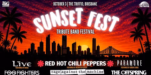\ud83d\udd2550% SOLD! SUNSET FEST BRISBANE - Tribute Band Festival | The Triffid, Brisbane