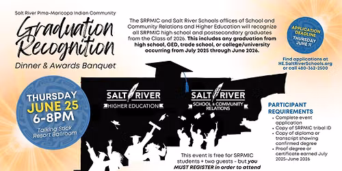 SRPMIC 2026 Graduation Recognition Dinner