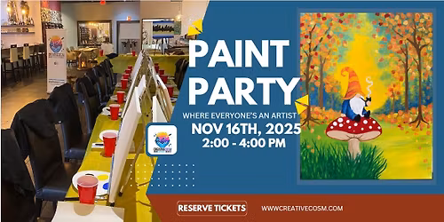 "I Gnome a Spot" Paint Party at Kita Modern Japanese!!!