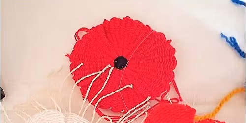 Weave your own woven poppy brooch - Adult craft session