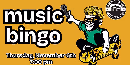 Music Bingo! Thursday November 6th! 7:00