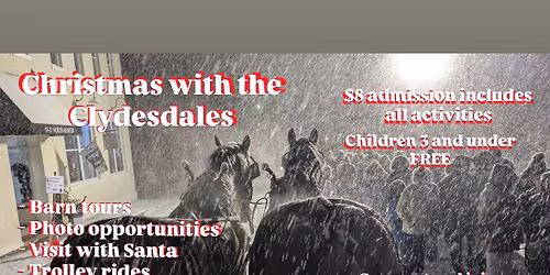 Christmas with the Clydesdales