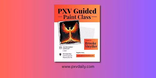 Paint Your Own Phoenixville Firebird With Brooke Steytler