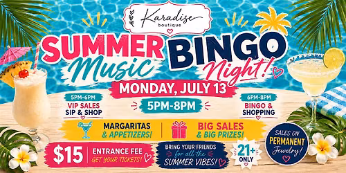 Summer Music Bingo Night