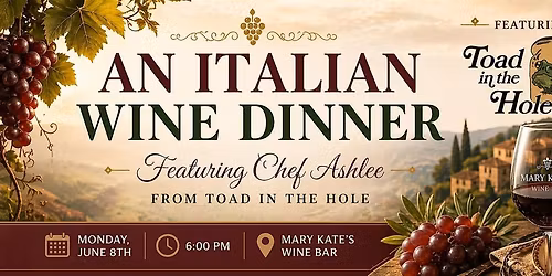 An Italian Wine Dinner at Mary Kate's