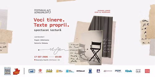 Voci tinere. Texte proprii. \u00b7 spectacol-lectur\u0103 \u00b7 Festivalul Scrisorilor #6