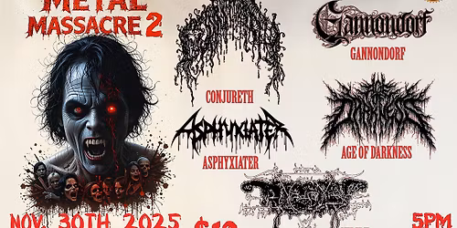 SD Metal Massacre 2 - Conjureth, Gannondorf, Nibiru, Asphyxiater, Age of Darkness