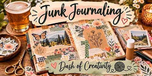 Junk Journaling at Stark Brewing Company | A Creative Craft Night