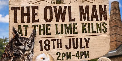 The Owl Man flys into The Lime Kilns!