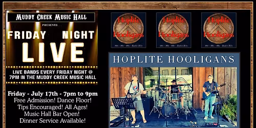 FRIDAY NIGHT LIVE - HOPLIGHT HOOLIGANS