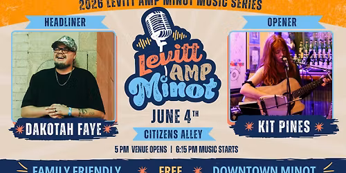 Dakotah Faye & Kit Pines at Levitt AMP Minot Music Series