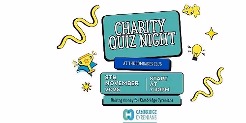 Comrades Club & Cambridge Cyrenians Charity Quiz Night
