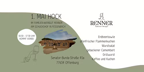 1. Mai-Hock im Familien-Weingut Renner