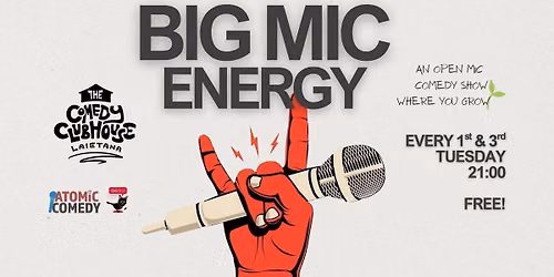 Big Mic Energy \u2022 Fems & Thems comedy open mic in English