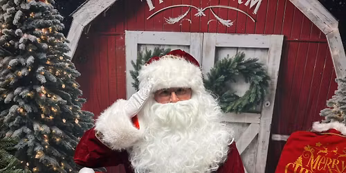 Photos with Santa and painting a cookie Ornament!