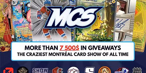Mega Card Show MCS - Buy Sell Trade - Pok\u00e9mon, Sports & TCG Cards- Montr\u00e9al