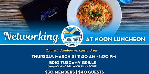 Networking at Noon Luncheon: Brio Tuscany Grille